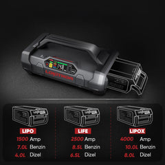 Lokithor APARTX 12V Akıllı Akü Takviye + Pompa + Powerbank + Led Lamba (Akü Dahil Değildir) - Onivias