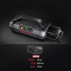 Lokithor APARTX4000 12V 4000Amp Li-Polimer Akıllı Akü Takviye + Pompa + Powerbank + Led Lamba - Onivias