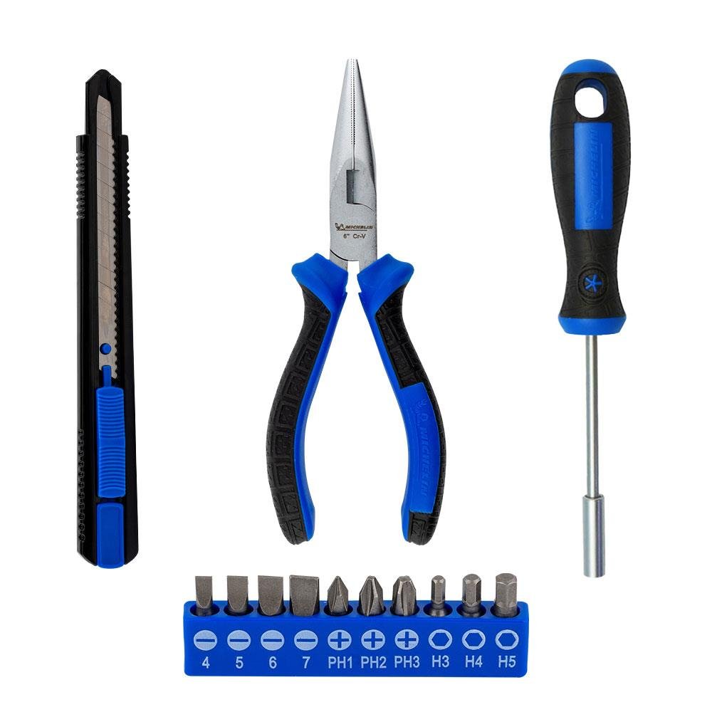 Michelin MC33320 13 Parça CR-V Kargaburnu + Maket Bıçağı Bits Tornavida Seti - Onivias