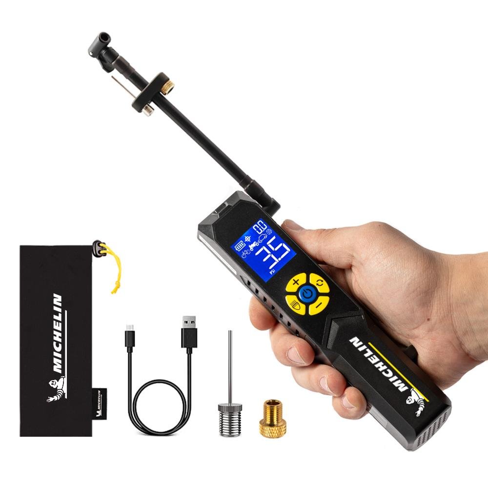 Michelin MC33382 Şarjlı Li - ion 150PSI Taşınabilir Dijital Basınç Göstergeli Led Aydınlatmalı Lastik Şişirme Pompası - Onivias