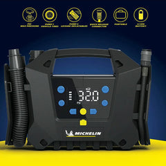 Michelin MC34259 11.1Volt/2.5Ah.120PSI Ayarlanabilir Dijital Basınç Göstergeli Şarjlı Lastik&Yatak Şişirme Pompası - Onivias