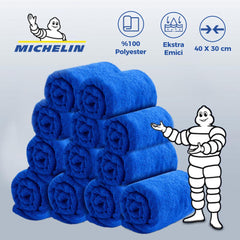 Michelin MC3504 40X30cm Süper Emici Mikrofiber Havlu, 12 Adet - Onivias