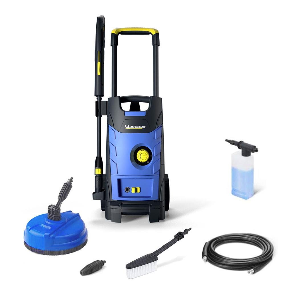 Michelin MPX19ELP 1900Watt 140Bar Profesyonel Basınçlı Yıkama Makinesi + Zemin/Araç Yıkama Fırçası - Onivias