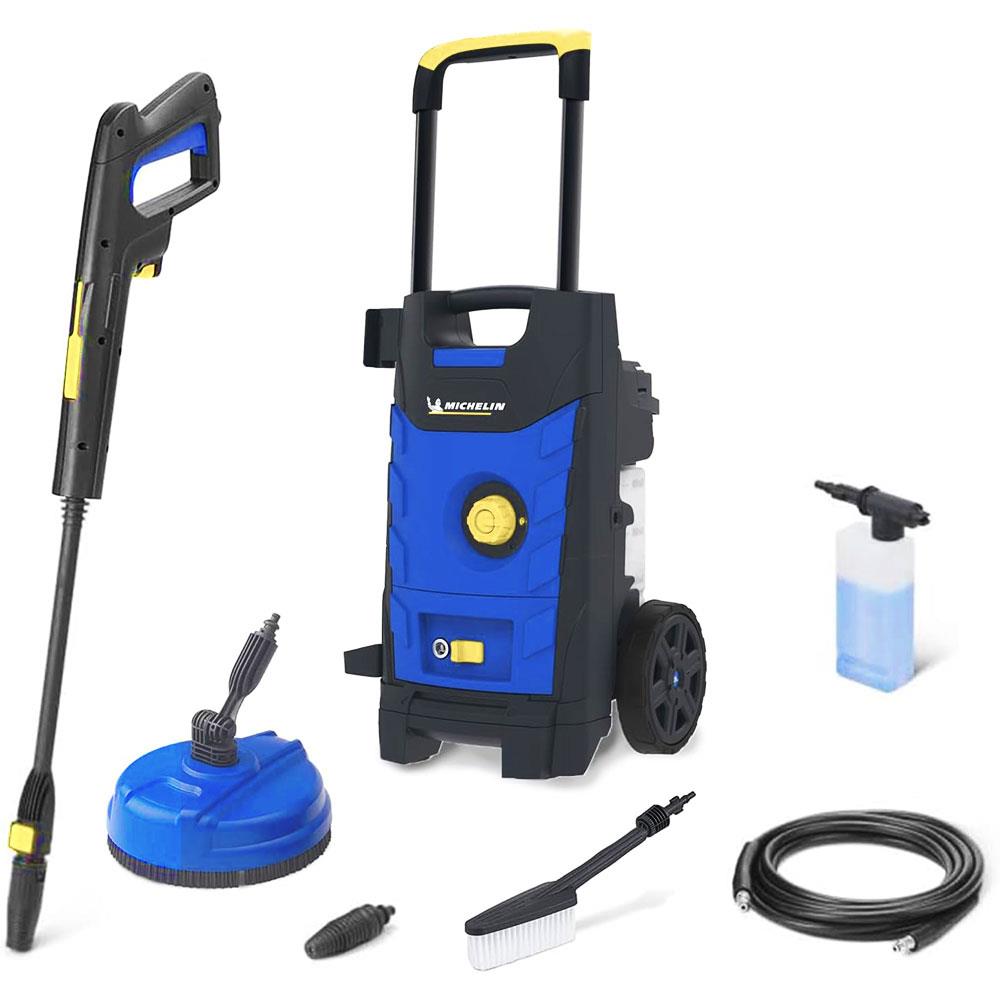 Michelin MPX19ELP 1900Watt 140Bar Profesyonel Basınçlı Yıkama Makinesi + Zemin/Araç Yıkama Fırçası - Onivias