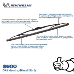 Michelin Rainforce™ MCR340 34CM 1 Adet Universal Telli Arka Silecek - Onivias
