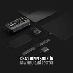 NOCO GBX45 12V 1250Amp Ultrasafe Lityum Akü Takviye + Powerbank + Led Lamba - Onivias