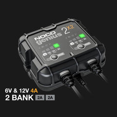 NOCO GENIUS2X2 6V/12V 40A Çoklu/2’Li Akıllı Akü Şarj ve Akü Bakım/Desülfatör - Onivias