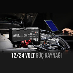 NOCO GENIUSPRO50 6V/12V/24V 1000A Akıllı Akü Şarj ve Akü Bakım/Desülfatör/Power Supply - Onivias