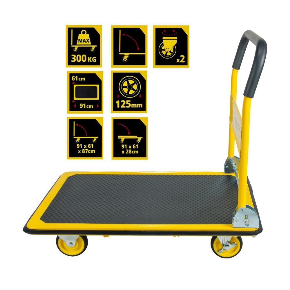 Stanley PC538 300Kg Profesyonel Paket Taşıma Arabası - görsel 2