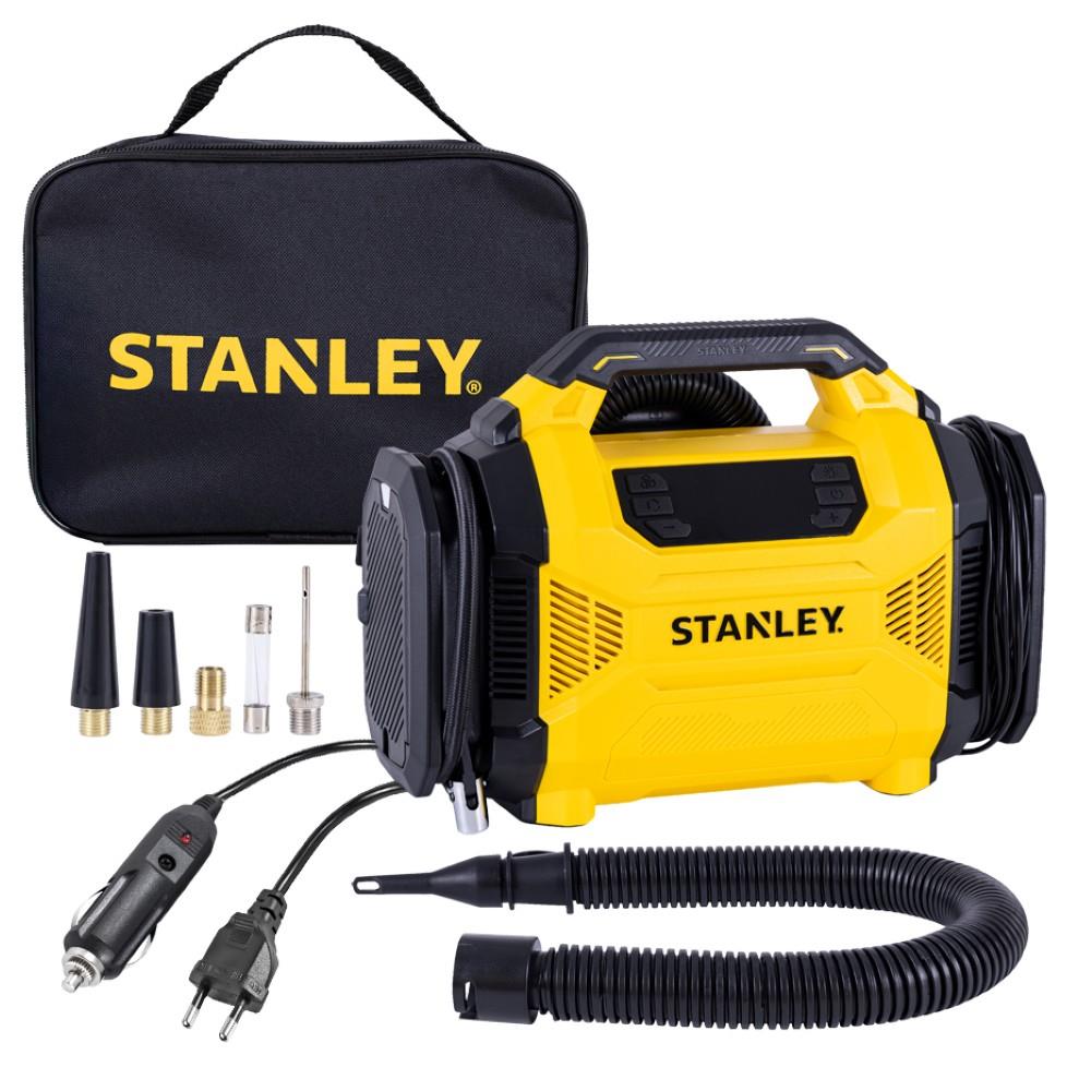 STANLEY SXIF3501 12Volt/220Volt 150 PSI Dijital Basınç Göstergeli Lastik & Yatak Şişirme Pompası + Led Lamba - Onivias