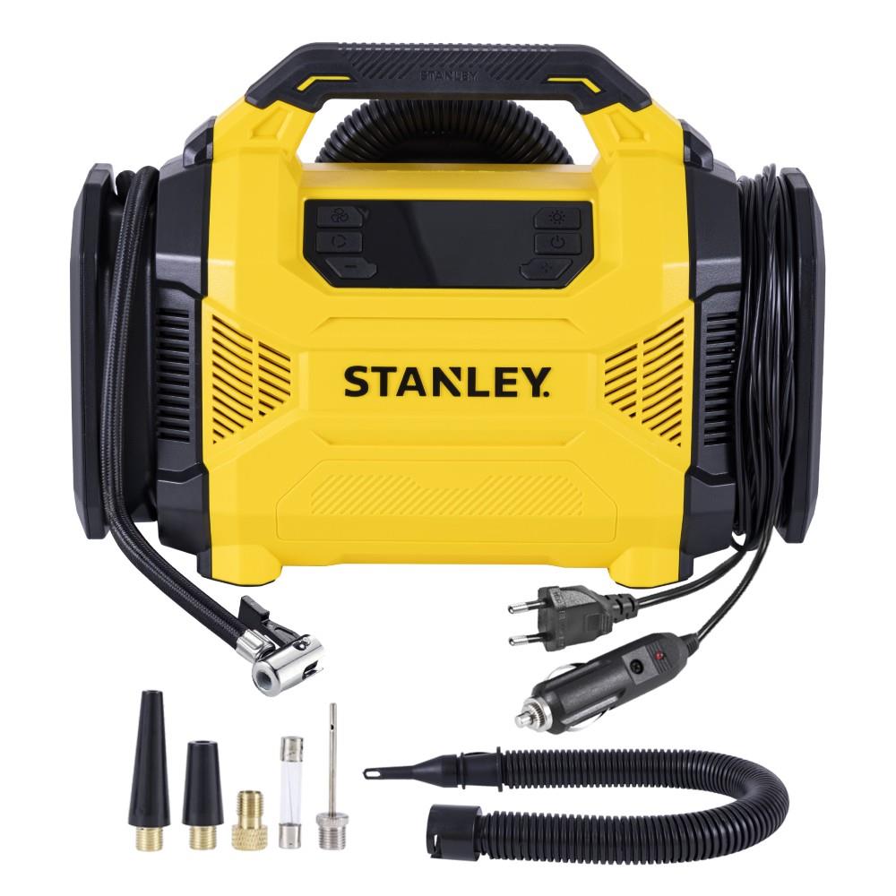 STANLEY SXIF3501 12Volt/220Volt 150 PSI Dijital Basınç Göstergeli Lastik & Yatak Şişirme Pompası + Led Lamba - Onivias