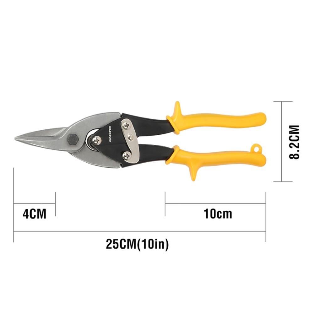 WORKPRO WP200001 250mm 3 Parça Sağ/Sol/Düz Profesyonel Kaportacı Makası - Onivias