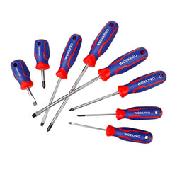 WORKPRO WP200505 8 Parça Profesyonel CR - V Manyetik Tornavida Seti - Onivias