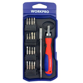 WORKPRO WP200516 18 Parça Profesyonel CR - V Cırcırlı Hassas/Elektronikçi Bits Tornavida Seti - Onivias