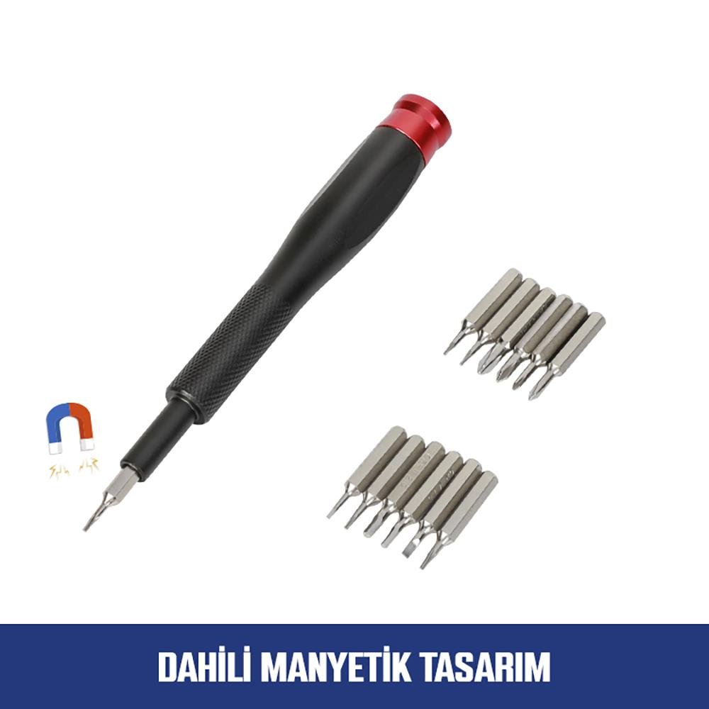 WORKPRO WP200541 32 Parça CR - V Hassas Elektronikçi/Telefoncu Profesyonel Onarım Seti - Onivias