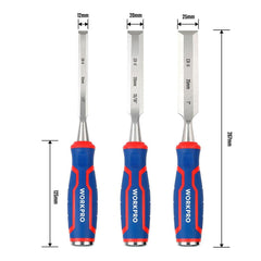 WORKPRO WP201301 12 - 20 - 25MM Üçlü Profesyonel İskarpela Seti - Onivias