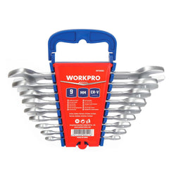 WORKPRO WP202505 6 - 23mm 9 Parça CR - V Profesyonel Açık Ağız Anahtar Takımı - Onivias