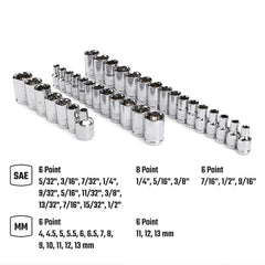 WORKPRO WP202536 39 Parça 3/8’’ 1/4’’ CR - V Metrik/İnç Profesyonel Lokma Takımı - Onivias