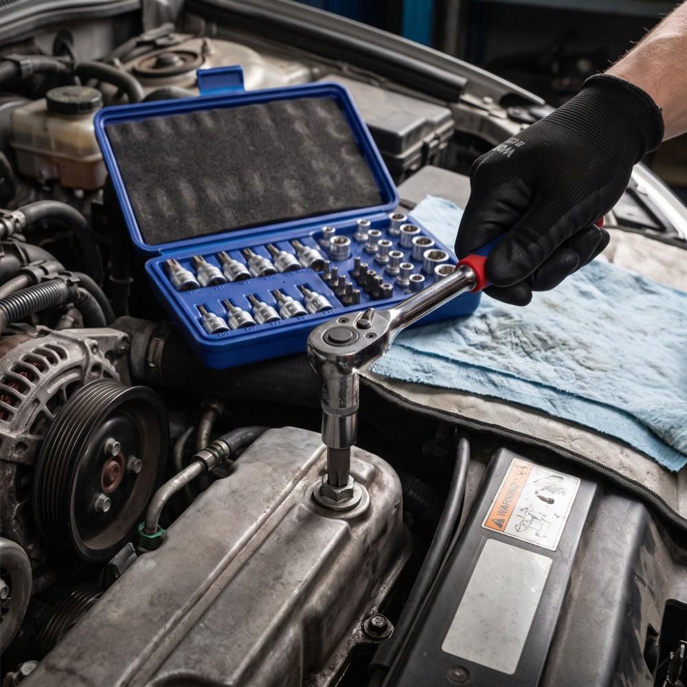 WORKPRO WP202595 3/8'’ CR-V 34 Parça Ağır Hizmet Torx Lokma Takımı (E/T Serisi) - görsel 4