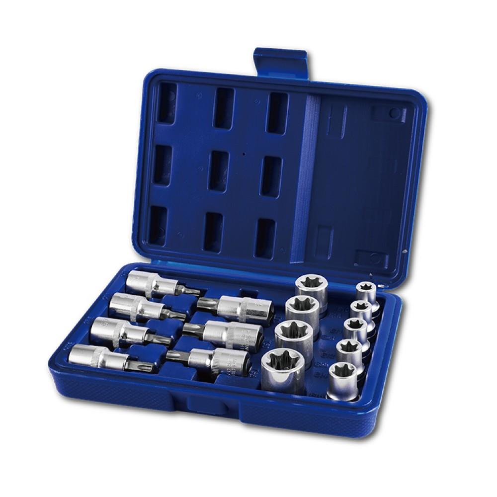 WORKPRO WP202596 1/2'’ CR - V 16 Parça Ağır Hizmet Torx Lokma Soketi / Ucu - Onivias