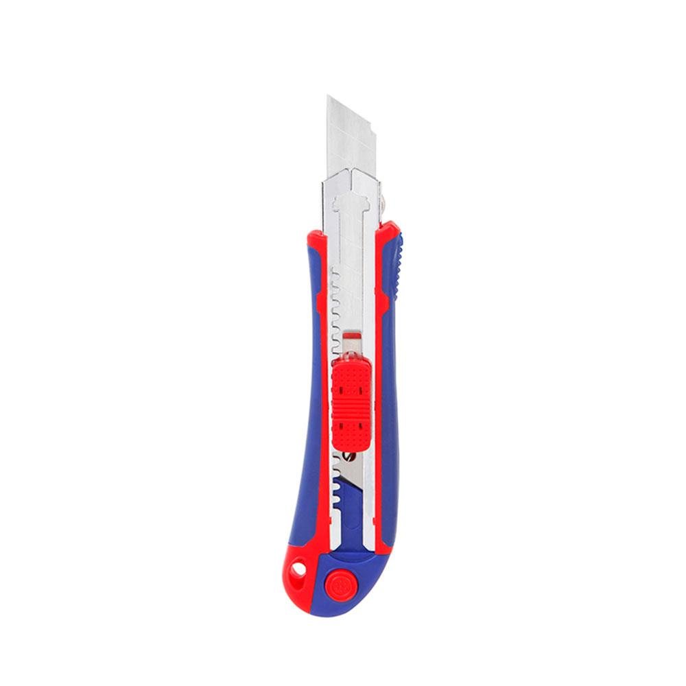 WORKPRO WP212011 18MM Ağır Hizmet Paslanmaz Çelik Kasa Yedek Kartuşlu Maket Bıçağı + 4 Adet Yedek Bıçak - Onivias