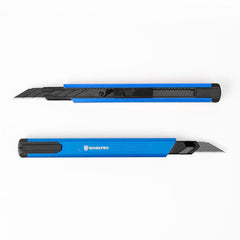 WORKPRO WP212012 9MM Alüminyum Kasa Cep Askılı Maket Bıçağı (MAVİ) - Onivias
