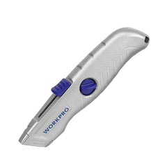 WORKPRO WP213007 Alüminyum Gövde Otomatik Geri Çekilebilir Rötuş Maket Bıçağı - Onivias