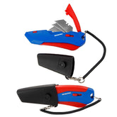 WORKPRO WP213010 Kemer Askı Kancalı Otomatik Geri Çekilebilir Mandallı Rötuş Maket Bıçağı + 3 Adet Yedek Bıçak - Onivias