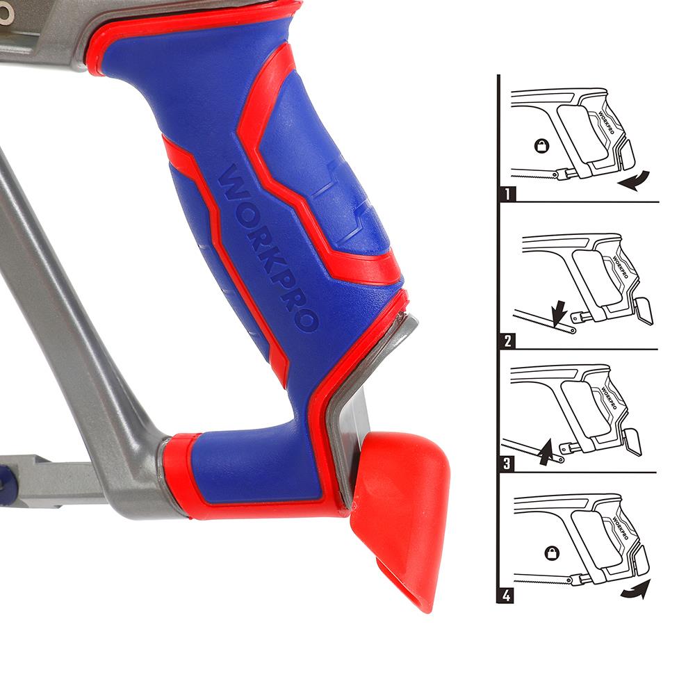 WORKPRO WP215027 300mm BI - METAL 24 TPI Ağır Hizmet Tipi Demir Testeresi - Onivias