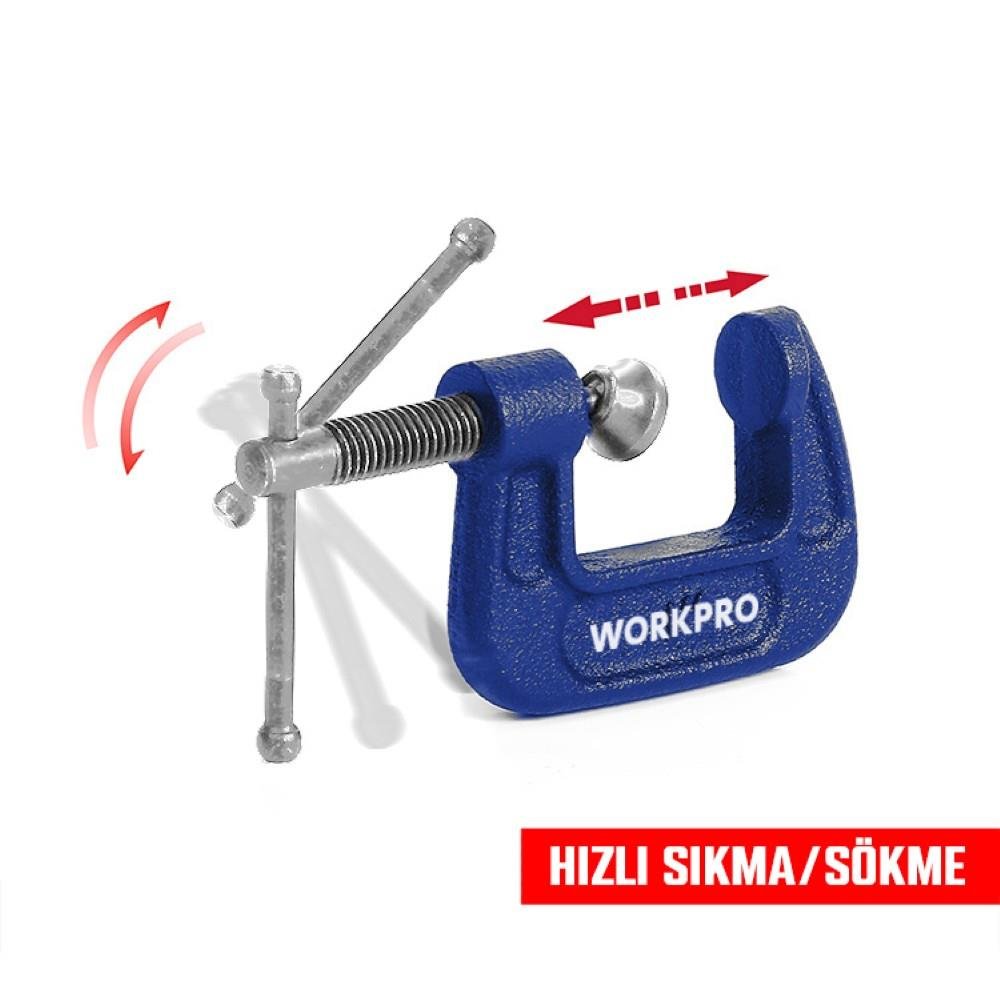 WORKPRO WP232016 25mm G Tipi İşkence - Onivias