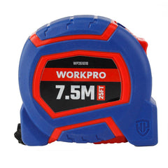 WORKPRO WP261010 7,5Mx25mm/25Ft. Naylon Kaplama Sarı Çelik Şerit Metre - Onivias
