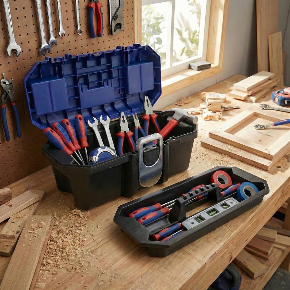 WORKPRO WP283021 13’’ Metal Kilitli Plastik Takım Çantası - Onivias