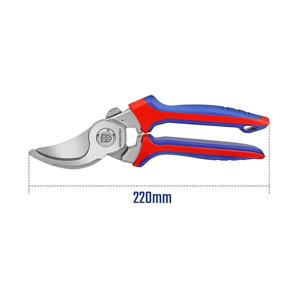 WORKPRO WP332013 220mm Bypass Cr - V Profesyonel Bağ Bahçe Dal Budama Makası - Onivias