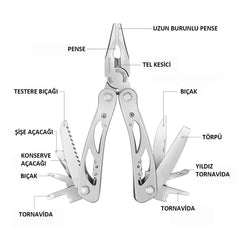 WORKPRO WP382001 12 IN 1 Çok Fonksiyonlu Profesyonel Pense Seti + Taşıma Kılıfı - Onivias