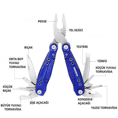 WORKPRO WP382003 15 IN 1 Çok Fonksiyonlu Profesyonel Pense Seti + Taşıma Kılıfı - Onivias