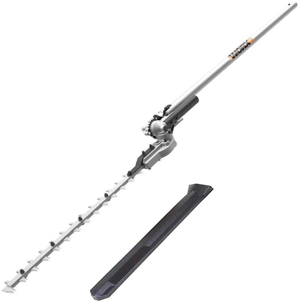 WORX WA0220 WG186E.1 ile Uyumlu 43CM Teleskobik Uzatmalı Açı Ayarlı Çit Budama Başlığı - Onivias