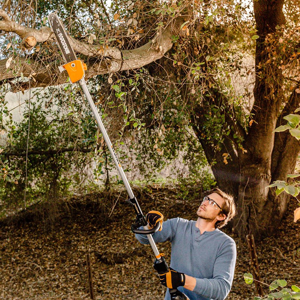 WORX WA0222 WG186E.1 ile Uyumlu 25CM Teleskobik Uzatmalı Zincirli Dal Budama Başlığı - Onivias