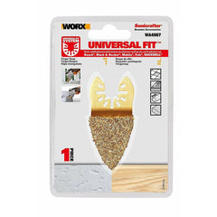 WORX WA4967 Çok Amaçlı Raspalama Makinası İçin 33x33mm Karbür Kaplama Harç, Boya, Yapıştırıcı Universal Parmak Zımpara Başlığı - Onivias
