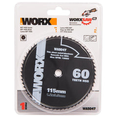 WORX WA5047 115x9,5mm Alüminyum, PVC, Sac Kesme, Daire Testere Bıçağı - Onivias