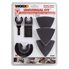 WORX WA5099 18 Parça Universal Metal, Ahşap Kesme ve Zımpara Kâğıdı Aksesuar Seti - Onivias