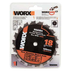 WORX WA8304 120x9,5mm Metal, Ahşap, PVC, Alüminyum Kesme, Elmas Daire Testere Bıçağı - Onivias
