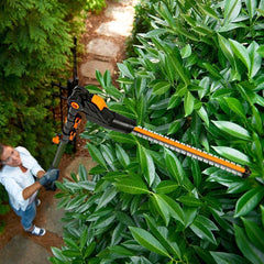 WORX WG252E 20Volt 2.0Ah Li - ion Tek Akülü 45CM Profesyonel Teleskobik Saplı Açı Ayarlı Çit Budama - Onivias