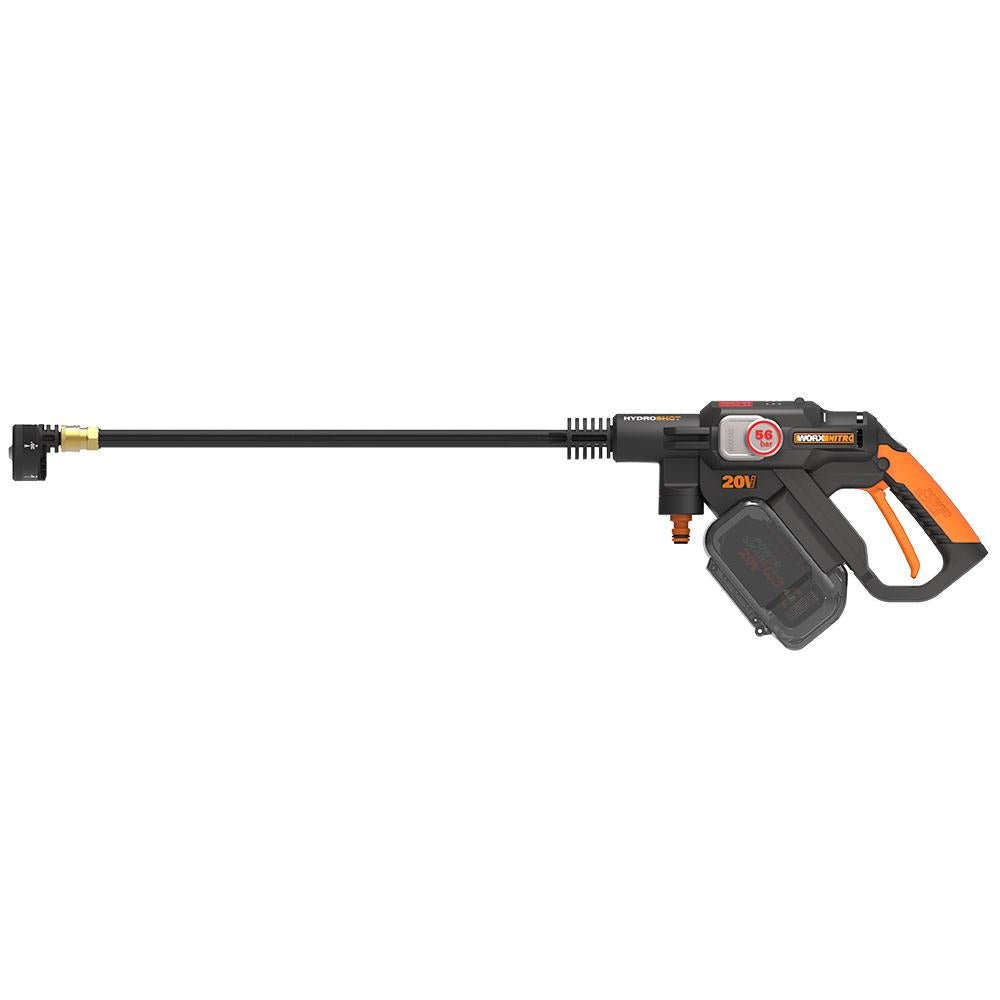 WORX WG633E 20Volt 4.0Ah. Li - ion 56Bar Kömürsüz Basınçlı Yıkama Tabancası + 2 Parça Yıkama Seti - Onivias