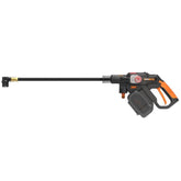 WORX WG633E 20Volt 4.0Ah. Li - ion 56Bar Kömürsüz Basınçlı Yıkama Tabancası + 2 Parça Yıkama Seti - Onivias