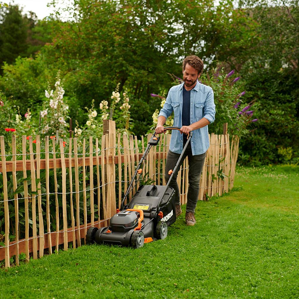 WORX WG743E 40Volt 4.0Ah. Li - ion 40cm Profesyonel Şarjlı Çim Biçme - Onivias