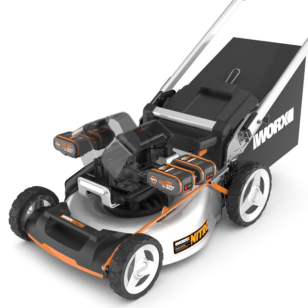WORX WG761E 80Volt 4.0Ah. Li - ion 51cm Profesyonel Kömürsüz Şarjlı Çim Biçme - Onivias