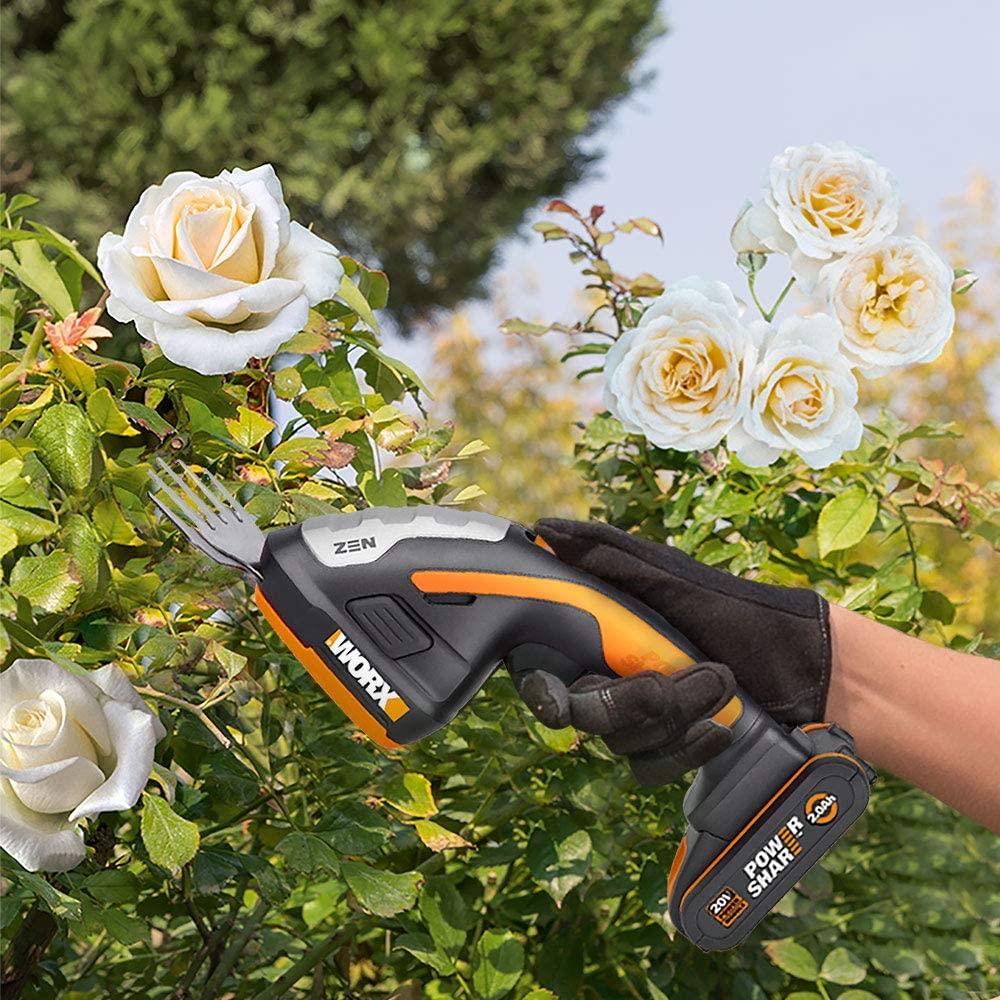 WORX WG801E.5 20Volt 2.0Ah. Li - ion Şarjlı Profesyonel Avuç İçi Çim Kesme, Çit Budama/Çapalama - Onivias