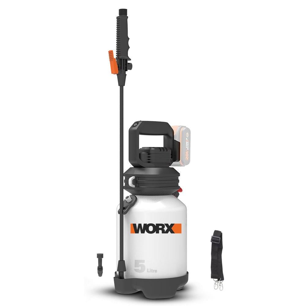 WORX WG829E.9 20Volt 5Lt. Omuz Askılı Basınçlı İlaçlama ve Dezenfektan Pompası (Akü Dahil Değildir) - Onivias