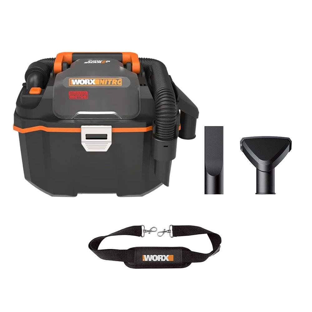 WORX WX031.9 20Volt 200W/16Kpa Li-ion Kömürsüz Flexi Esnek Hortumlu Islak/Kuru Süpürge & Üfleme (Akü Dahil Değildir) - Onivias