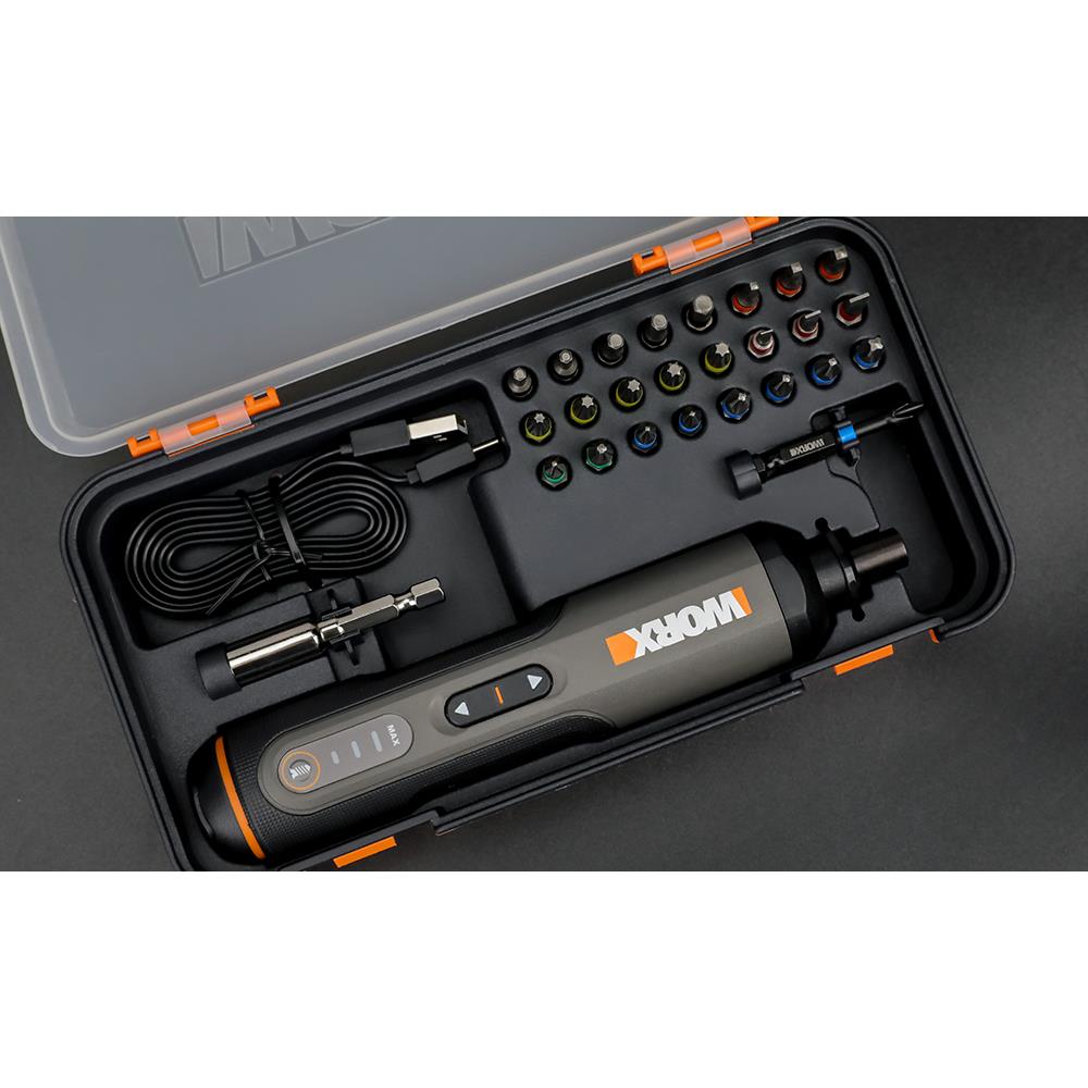 WORX WX240 4Volt/1.5Ah. Li - ion Akıllı Şarjlı Tornavida + 26 adet Bits Uç - Onivias